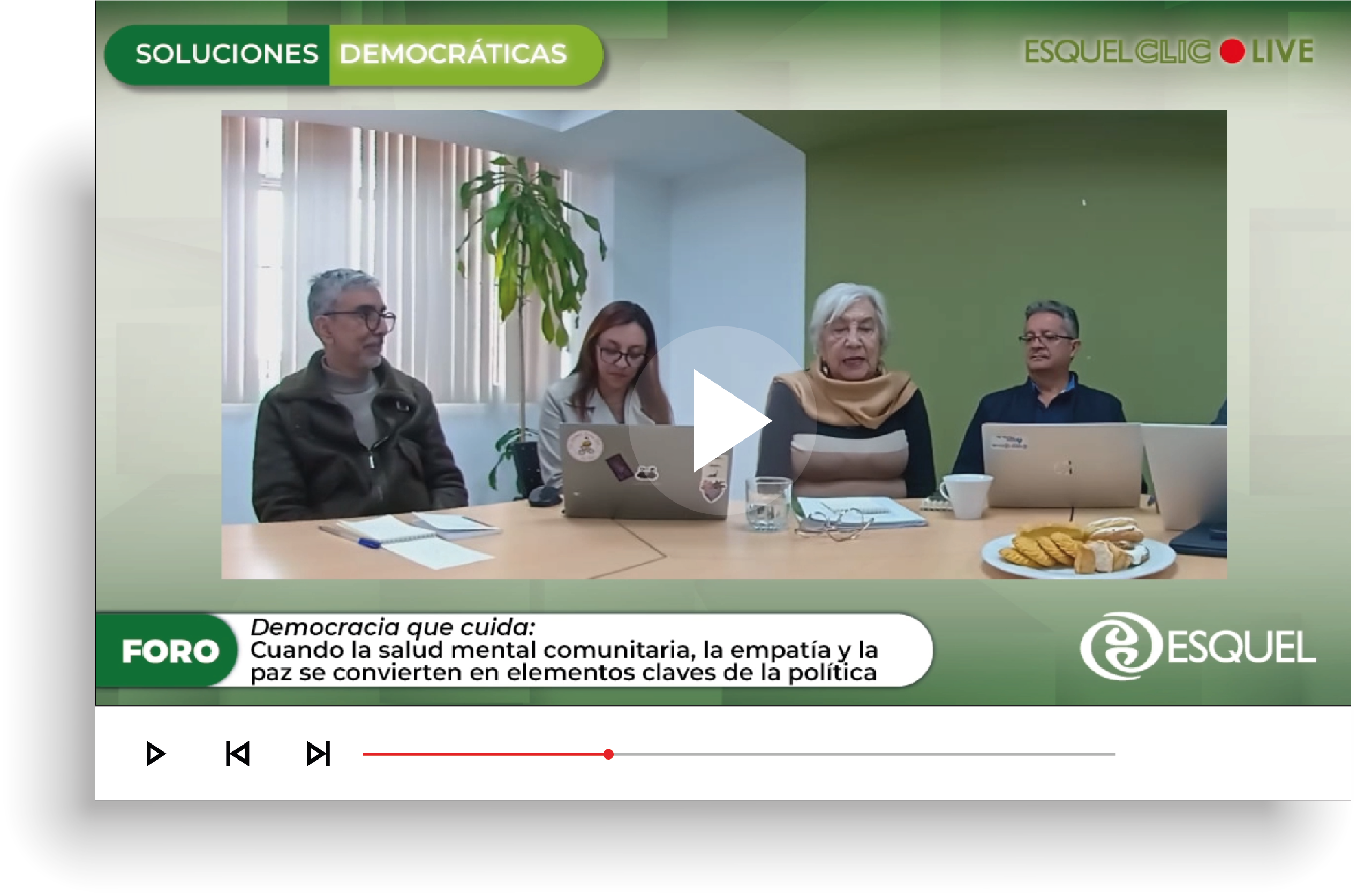 Democracia que cuida: el papel de la comunidad y el cuidado. Segundo conversatorio